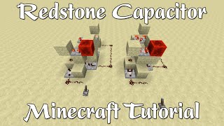 Minecraft Redstone Capacitor Tutorial [upl. by Savill]