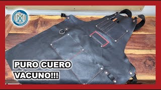 LEATHER APRON Guia Paso a Paso  Como hacer un Delantal en CUERO Vacuno para Carpintería [upl. by Woody876]