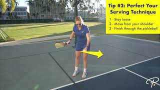 7 Pro Tips for a Killer Pickleball Serve [upl. by Tobi494]