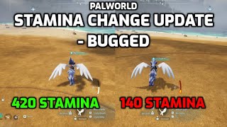 Palworld Mount Stamina Change Update  Fresh Caught Pals Have 40 More Stamina  v037 BUG [upl. by Llirrem]