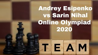 The Online Olympiad 2020 Has A Winner  Esipenko vs Nihal Online Olym KO Stage 2020 [upl. by Spearman369]