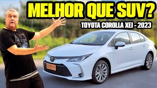 MAIS BARATO que FASTBACK ACABAMENTO TOP e NÃO QUEBRA TOYOTA COROLLA XEI 2023 Avaliação [upl. by Adnahsar]