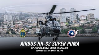 Helicópteros HH32 Super Puma operando en Buque Sargento Aldea 2018 [upl. by Ylelhsa]