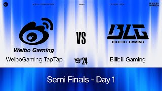 WEIBO vs BLG la DEMI FINALE 100 LPL  WORLDS 2024 [upl. by Alegnatal246]