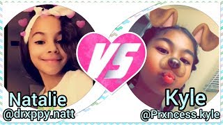 SHE GOIN BEAST MODE   Natalie vs Kyle  Dance Battle 🔥  Musically  TIK TOK [upl. by Euqinna]