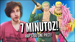 RAP DO ZORO RAP DO SANJI RAP DO DOFLAMINGO E RAP DO ACE ONE PIECE  7 MINUTOZ JOVENS REAGEM [upl. by Reddy]