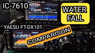 YAESU FTDX101  with ICOM 73007610 Screen settings [upl. by Airamas]