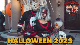 Halloween parade and Trick or Treating 2023  DampD Family Vlogs [upl. by Leasi]