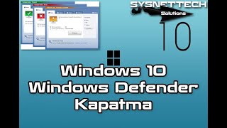 Windows Defender Kapatma 2024 [upl. by Parcel]