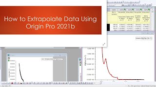 How to Extrapolate data Using Origin Pro 2021b [upl. by Eddra223]