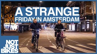 Empty Amsterdam on a Friday Night during Corona No Commentary [upl. by Tarrah887]