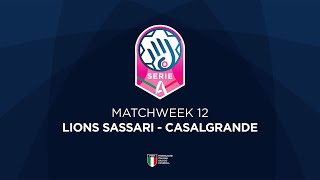 Serie A1 12  SASSARI  CASALGRANDE [upl. by Pubilis895]