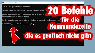 20 geniale Befehle für die WindowsKommandozeile [upl. by Silverman163]