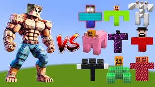 MUTANT STEVE vs All Minecraft Bosses  Minecraft Mob Battle [upl. by Tabor]