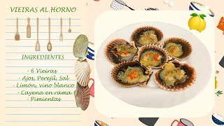 RECETA FÁCIL  Vieiras al horno [upl. by Lebazi561]