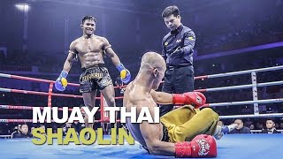 DUEL PANAS‼️ Maha Guru Shaolin vs Muay Thai  Yi Long vs Buakaw [upl. by Kinsley]