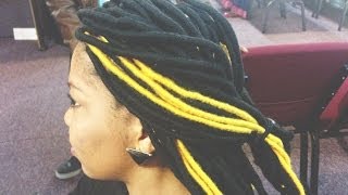 How to do yarn dreadlocs [upl. by Froma]