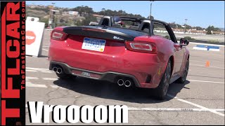 2017 Fiat 124 Abarth Spider 14L Turbo Exhaust Be the First to Hear It [upl. by Fannie]