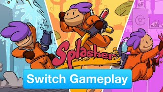 Splasher Nintendo Switch Gameplay [upl. by Orihakat]