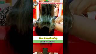 Hair straightening  Smoothening  hairstyle hair haircut [upl. by Arabrab]