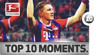 Top 10 Moments of Bastian Schweinsteigers Bundesliga Career [upl. by Kalman]