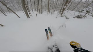 Powder day skiing at Stowe [upl. by Suoivatra]