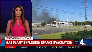 Gas plant explosion sparks evacution [upl. by Lamond]