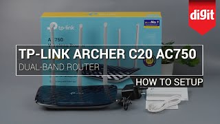 How to setup the TP Link Archer C20 AC750 Dual band Router [upl. by Euqininod]