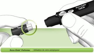 Comment Utiliser Le Lecteur De Glycémie AccuChek® Performa Avec LAutopiqueur FastClix [upl. by Leff979]