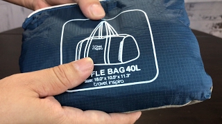 Foldable Packable Travel Duffle Bag Review [upl. by Disini175]