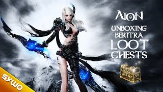 AION 49  quotUnboxingquot 10 Beritra loot chests [upl. by Ailed]