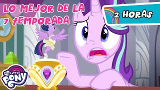 My Little Pony en español 🦄La magia de la amistad Lo Mejor De La 7 Temporada  FiM 2 Horas [upl. by Odlanyer]