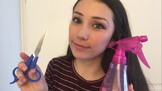 ASMR Relaxing Haircut Roleplay [upl. by Alegnad]