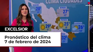 Clima para hoy 7 de febrero de 2024 [upl. by Frangos114]