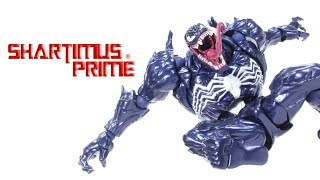 Revoltech Venom Amazing Yamaguchi Marvel SpiderMan Comic Import Action Figure Toy Review [upl. by Amat427]