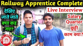 🔴 Live Interview With Apprentice Completed Candidate 👌💯✅ Railway Apprentice 2022  apprentice [upl. by Radford56]