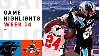 Panthers vs Browns Week 14 Highlights  NFL 2018 [upl. by Bonneau]