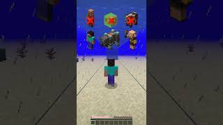 Drowning Damage Test vs Different Mobs shorts minecraft memes [upl. by Husha]