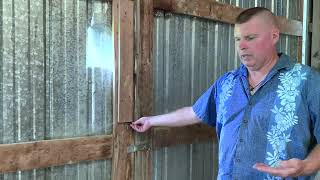 An easy way to secure a sliding barn door [upl. by Dagnah]