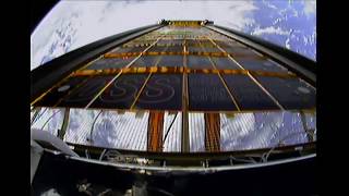 ISS Roll Out Solar Array  First Day Impressions [upl. by Huttan]