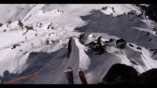 Extrem Freeride BimboShow FWT Courmayeur Chamonix avec Mickael Bimboes [upl. by Nyliram125]