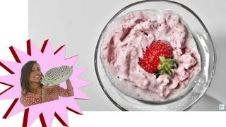 Gelato Alla Fragola per Diabetici Gelato Senza Zucchero  Le Ricette di Alice [upl. by Kinelski138]