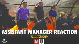 Match Reaction  Ross Stormonth v Queens park [upl. by Drofdeb723]