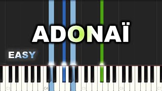 Gael Music  Adonaï  EASY PIANO TUTORIAL BY Extreme Midi [upl. by Aseeral]