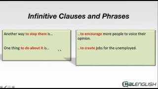 Infinitive Clauses and Phrases [upl. by Yasui]