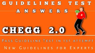 Guidelines test answers of chegg guidelines for chegg expertChegg expert test answer [upl. by Ajaj740]