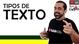 Tipos de TEXTO com exercícios [upl. by Antons]