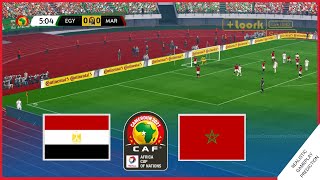 Egypt vs Morocco  Africa Cup of Nations 2022  Realistic Simulation [upl. by Ocirederf365]