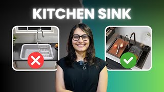 Kitchen Sink  SS vs Quartz  Types and Brands  Waterfall Sink  Pros amp Cons interiordesign [upl. by Melamie685]