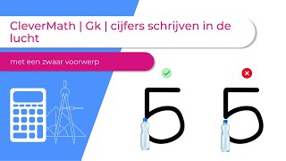 CleverMath  Gk  cijfers schrijven in de lucht met een zwaar voorwerp [upl. by Ayouqat]